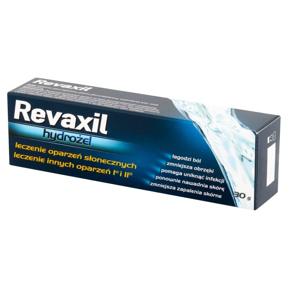 Revaxil, hydrożel na leczenie oparzeń słonecznych, 30 g
