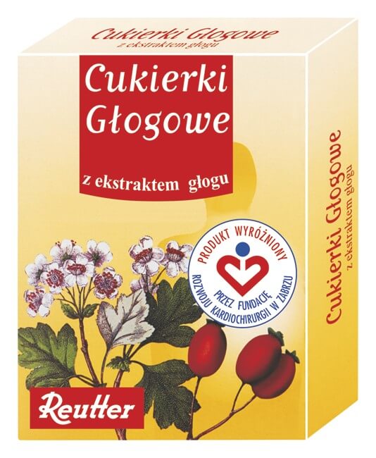 Cukierki Głogowe, z ekstraktem z głogu, 50 g
