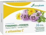 Tymianek + Podbiał pastylki z witaminą C, 36 szt.