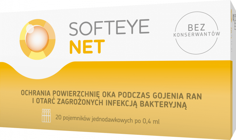 Softeye Net, żel do oczu, 20 pojemników po 0,4 ml