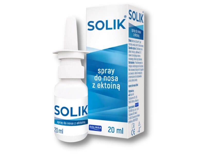 SOLIK spray do nosa z ektoiną, 20 ml
