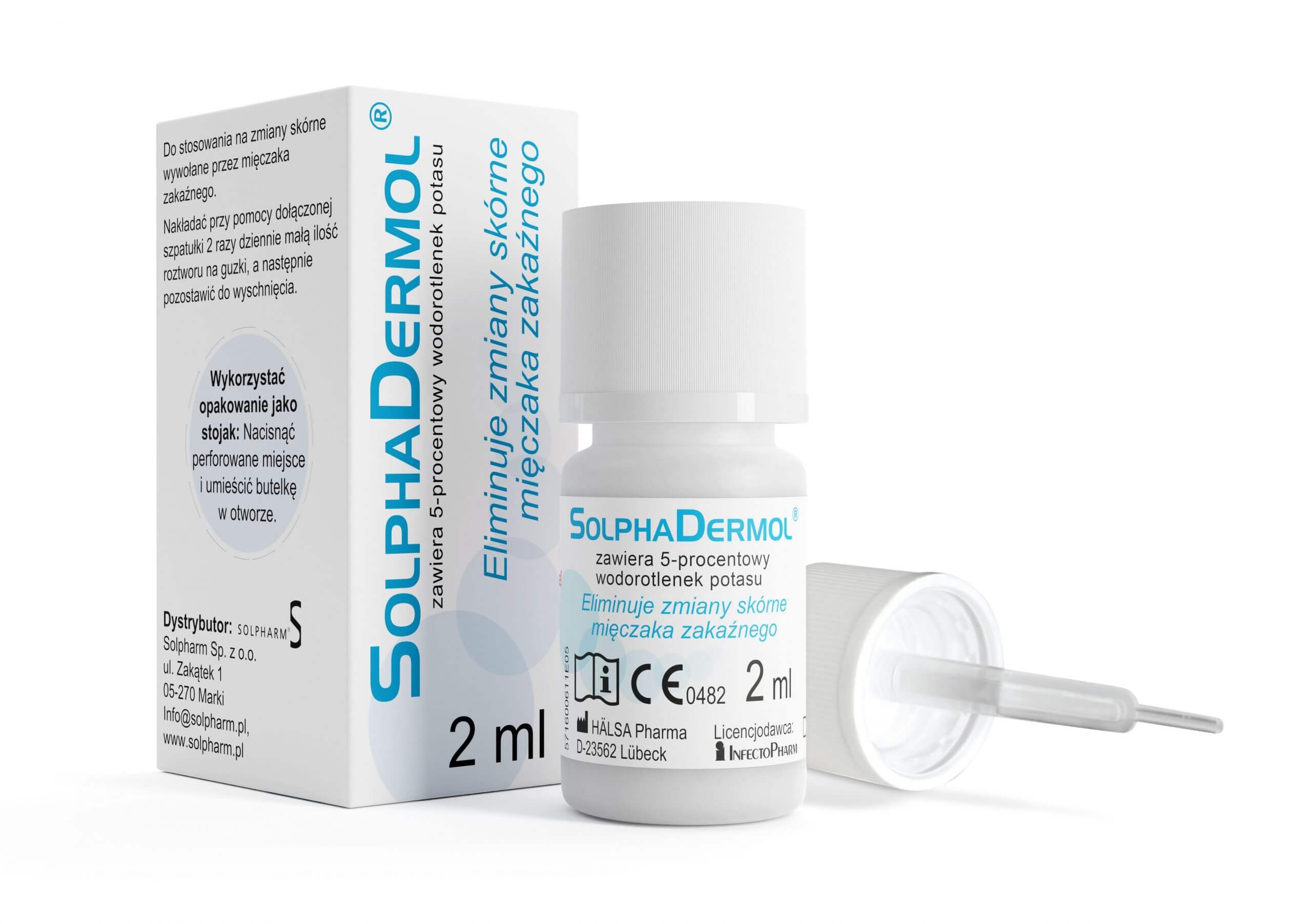 Solphadermol 5%, płyn na wykwity skórne, 2 ml