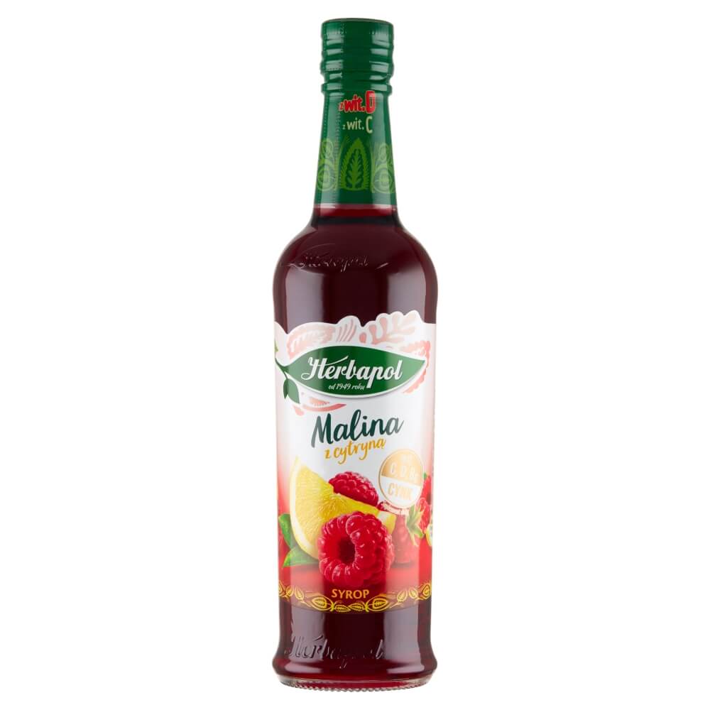 Syrop malina z cytryną , z witaminami C i D, 420 ml