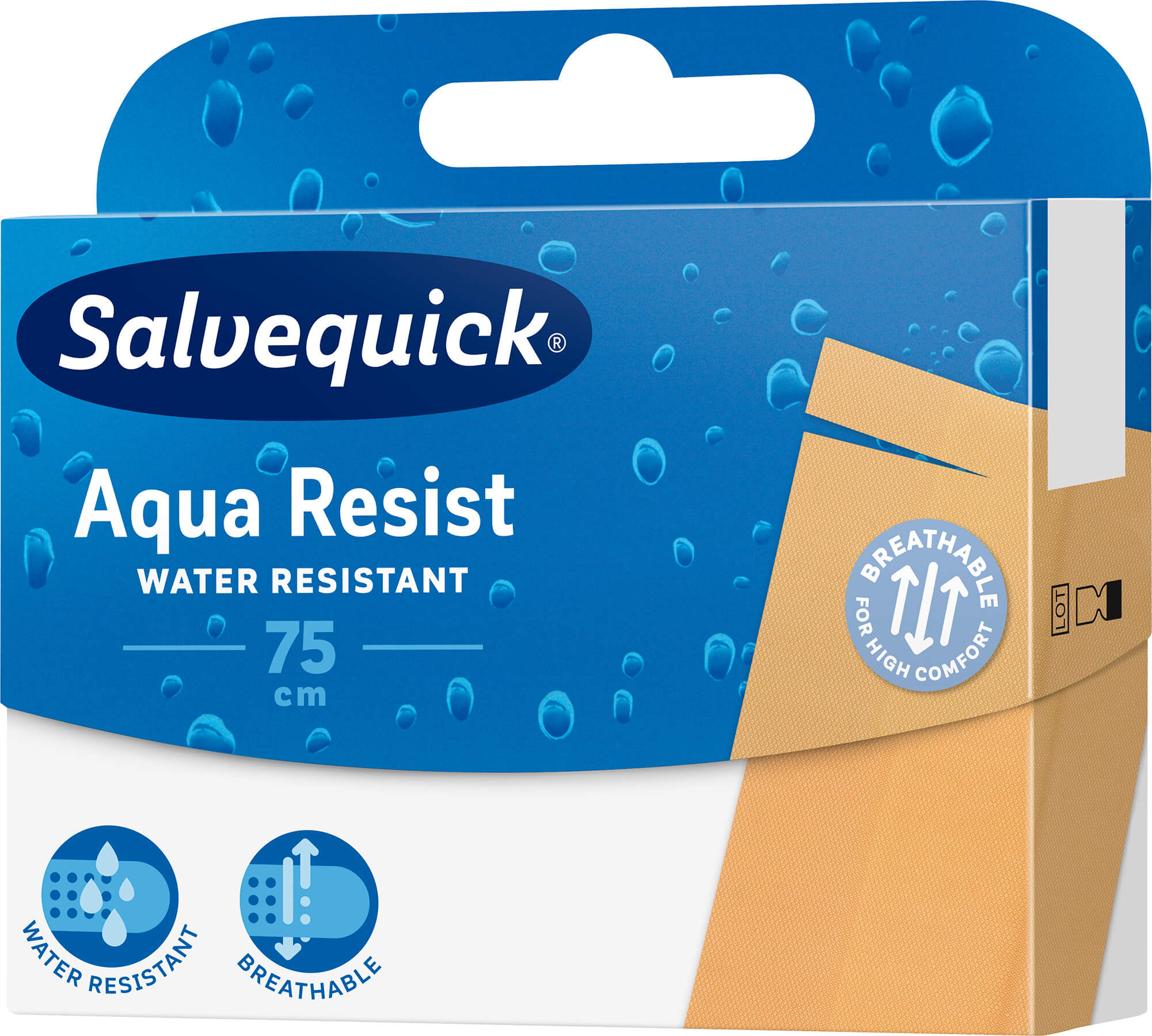 Salvequick Aqua Resist, plaster wodoodpornrny, 75 cm