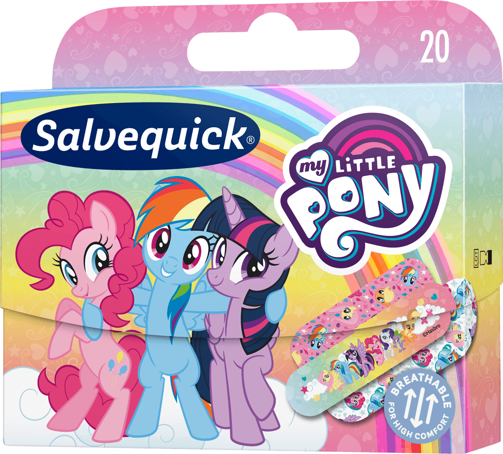 Salvequick My Little Pony, kolorowe plastry dla dzieci, 20 szt.