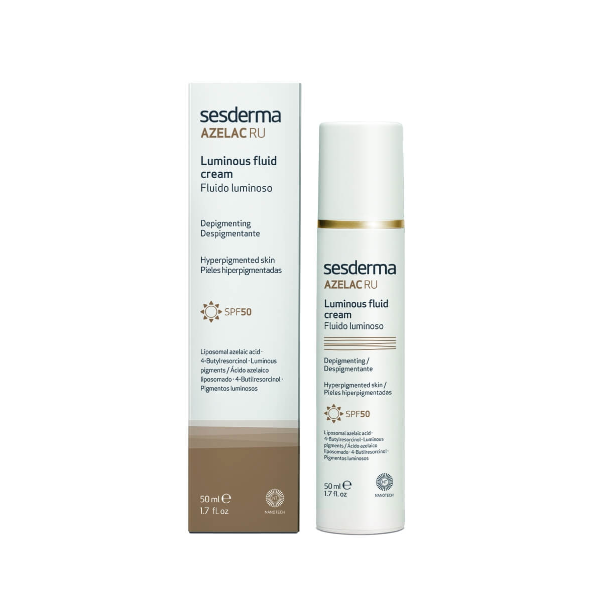 SESDERMA AZELAC RU, emulsja rozświetlająca SPF 50, 50 ml