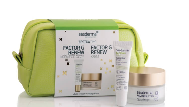 SESDERMA ZESTAW 1+1 zestaw: FACTOR G RENEW krem do twarzy – 50 ml + FACTOR G RENEW krem pod oczy – 15 ml