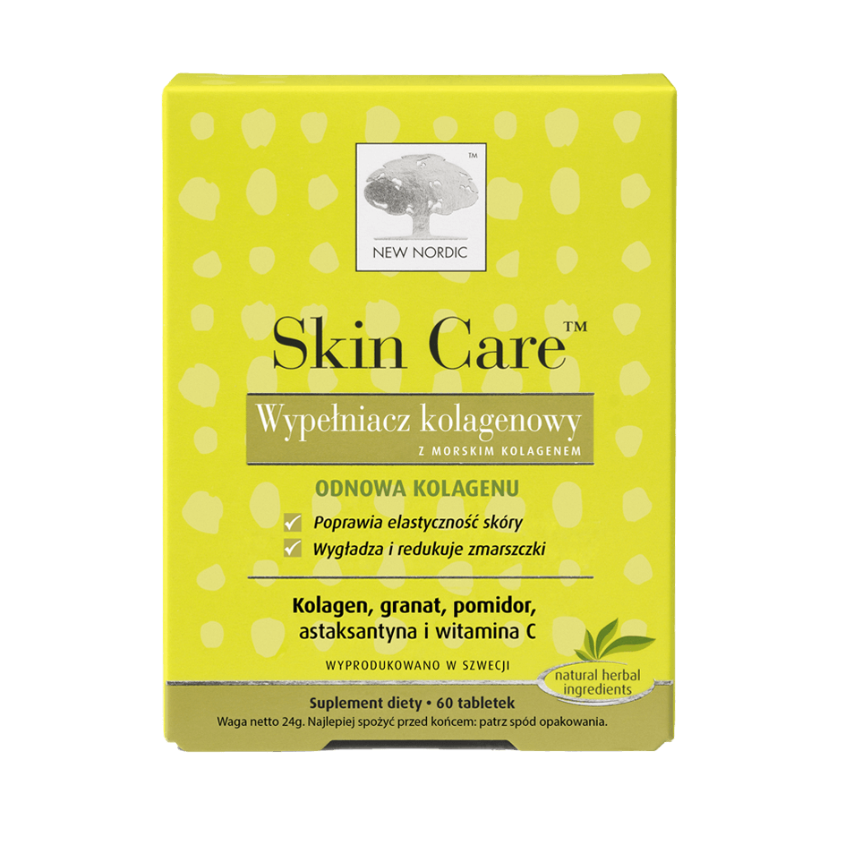 Skin Care Wypełniacz Kolagenowy , tabletki poprawiające wygląd skóry, 60 szt.