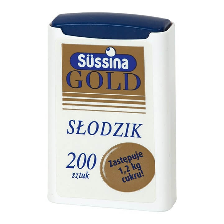 Sussina Gold, słodzik z dozownikiem, 200 szt.