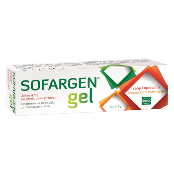 SOFARGEN Gel ,  żel na rany i oparzenia niewielkiego rozmiaru, 25 g