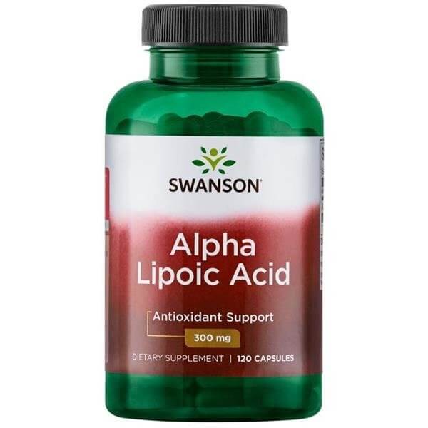 Swanson Alfa Lipoic Acid 300 mg, kapsułki z kwasem alfa-liponowym, 120 szt.