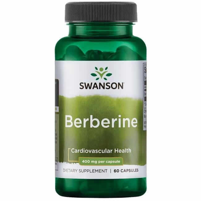 Swanson Berberine , kapsułki z substancjami wspierającymi pracę układu sercowego, 60 szt.