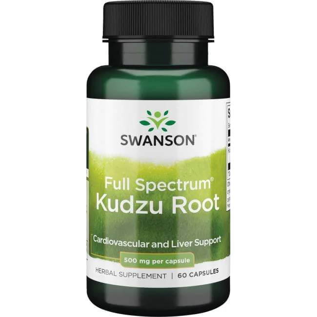 Swanson Kudzu Root 500 mg, kapsułki ze składnikami wspierającymi układ krążenia i wątrobę, 60 szt.