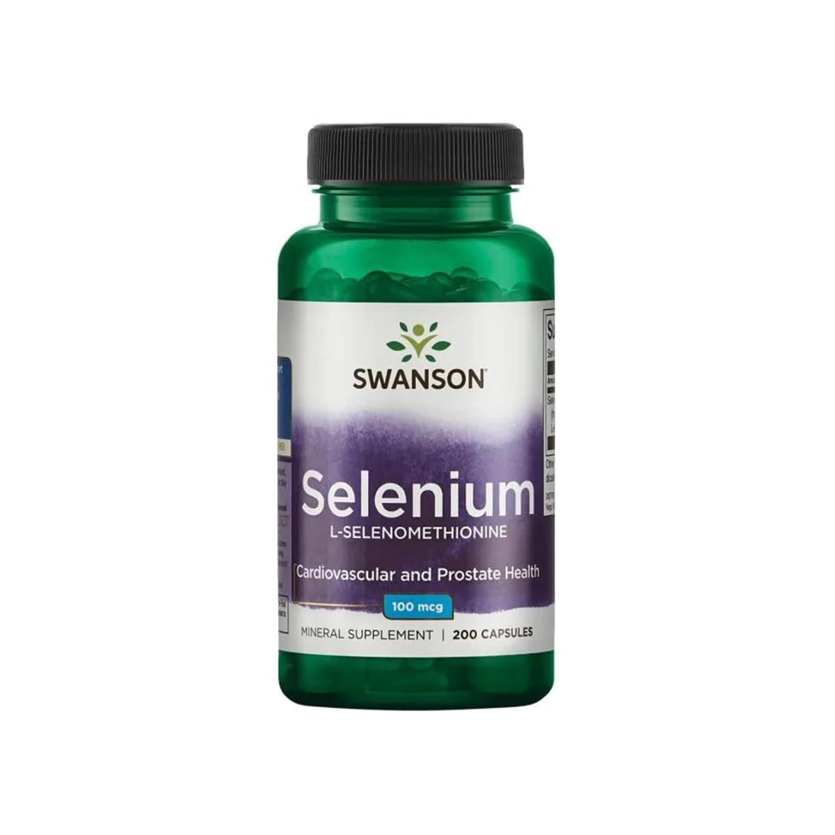 Swanson Selen Select 100 mg, kapsułki z selenem pomagającym zachować zdrowe włosy i paznokcie, 200 szt.