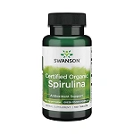 Swanson Spirulina Certified Organic tabletki ze składnikami wspierającymi funkcjonowanie układu odpornościowego, 180 szt.