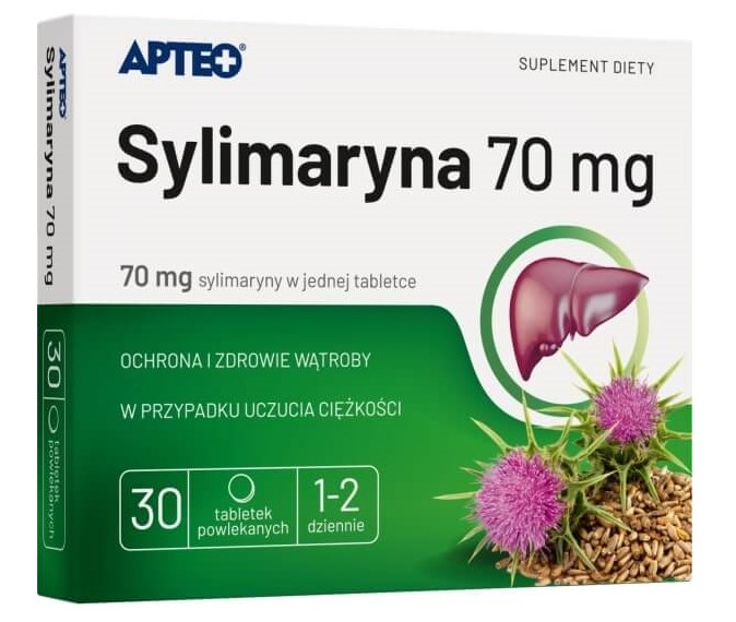 Sylimaryna , tabletki ze składnikami wspierającymi prawidłowe funkcjonowanie wątroby, 30 szt.