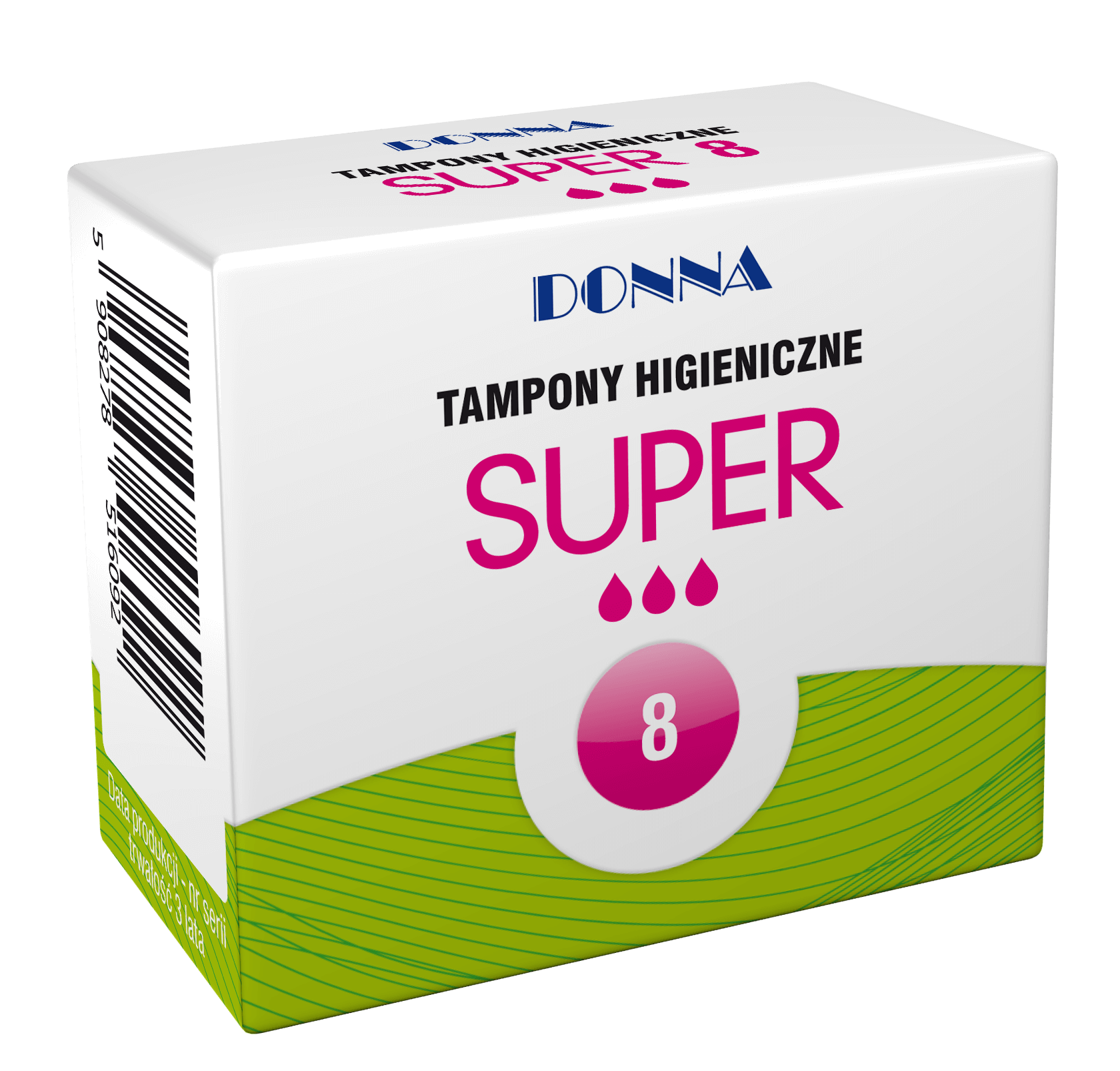 PASO Tampony higieniczne, super, 8 szt.