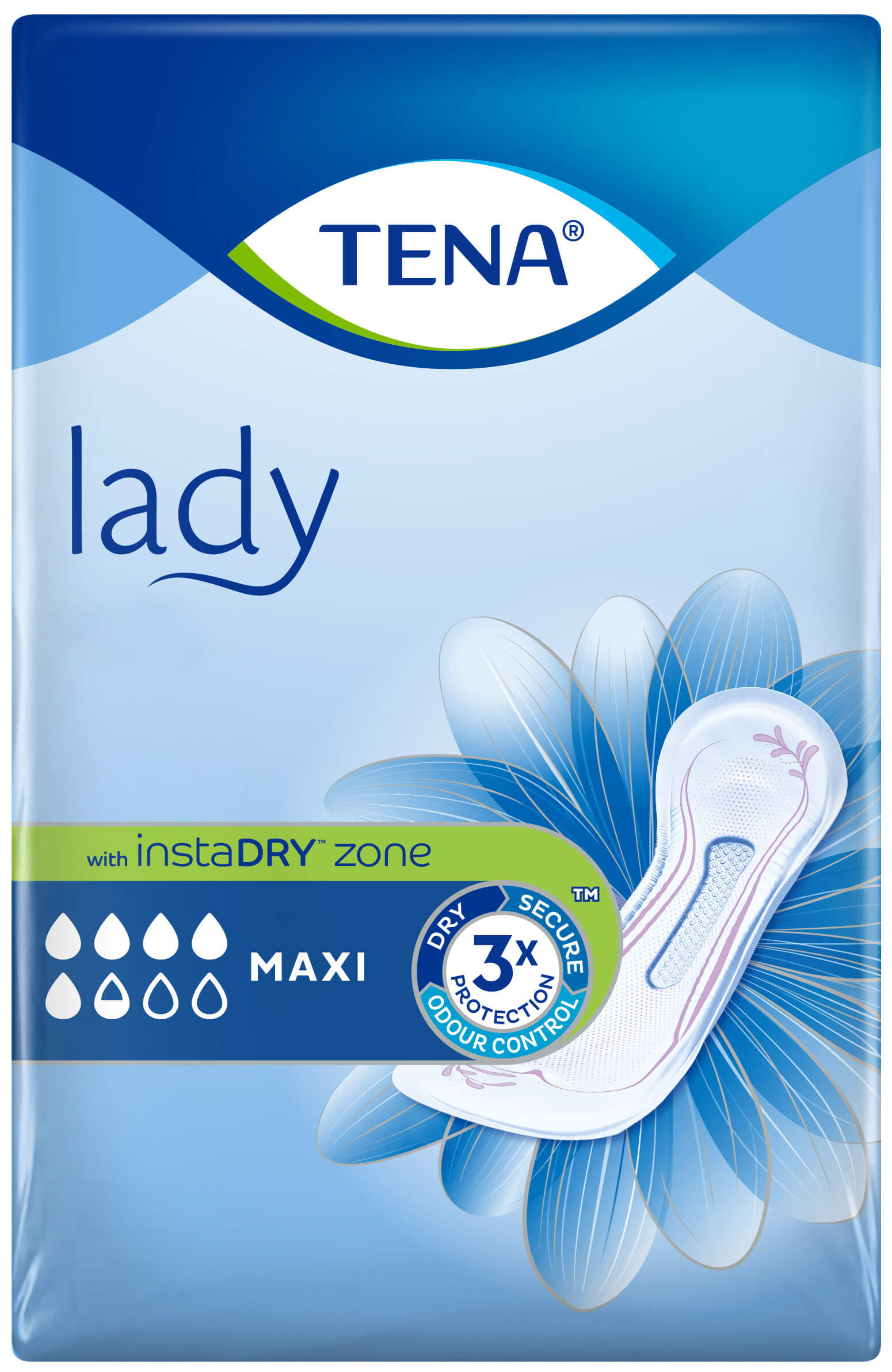 Tena Lady Maxi, wkładki anatomiczne, 12 szt.