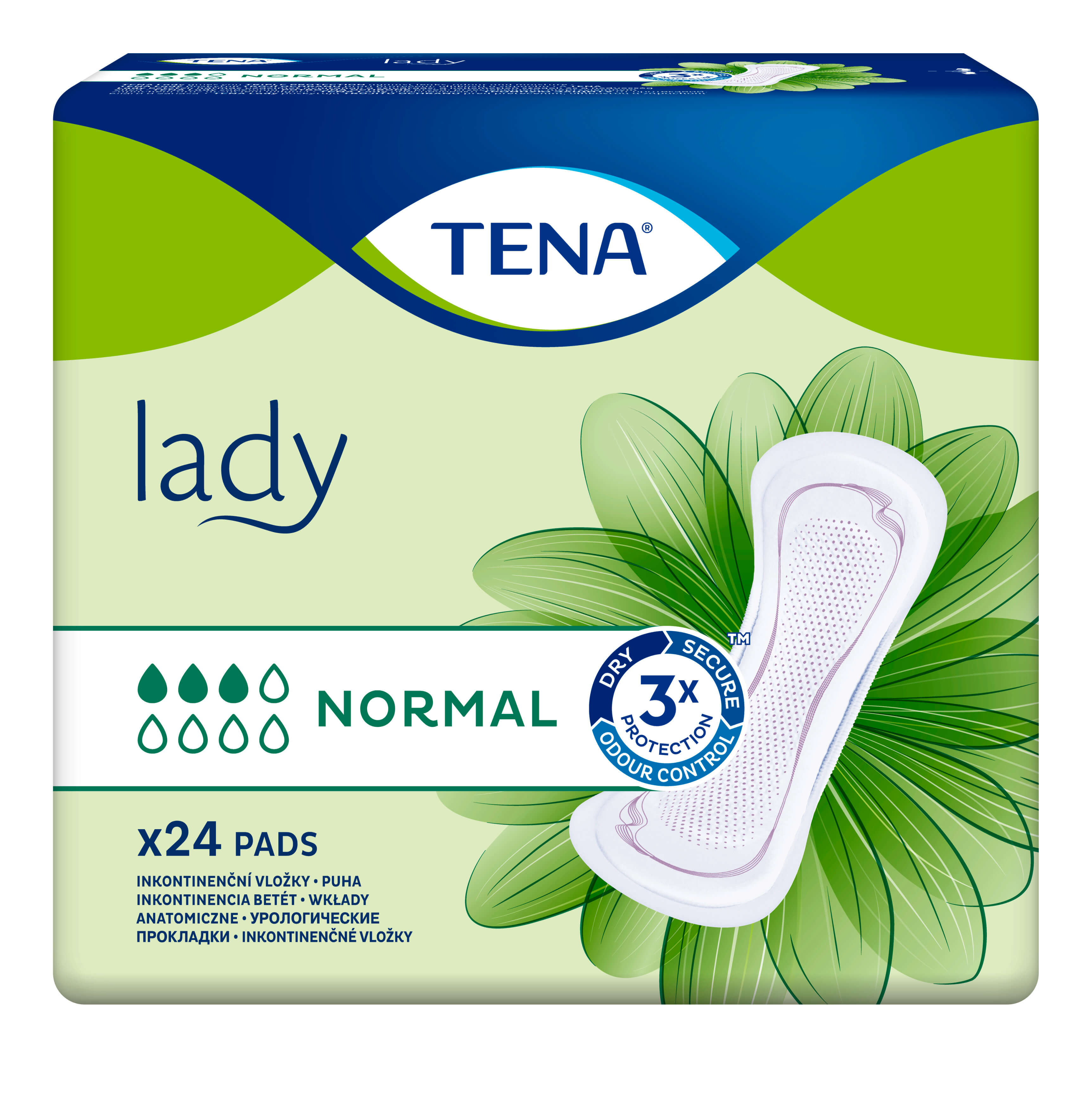 Tena Lady Normal, wkładki anatomiczne, 24 szt.