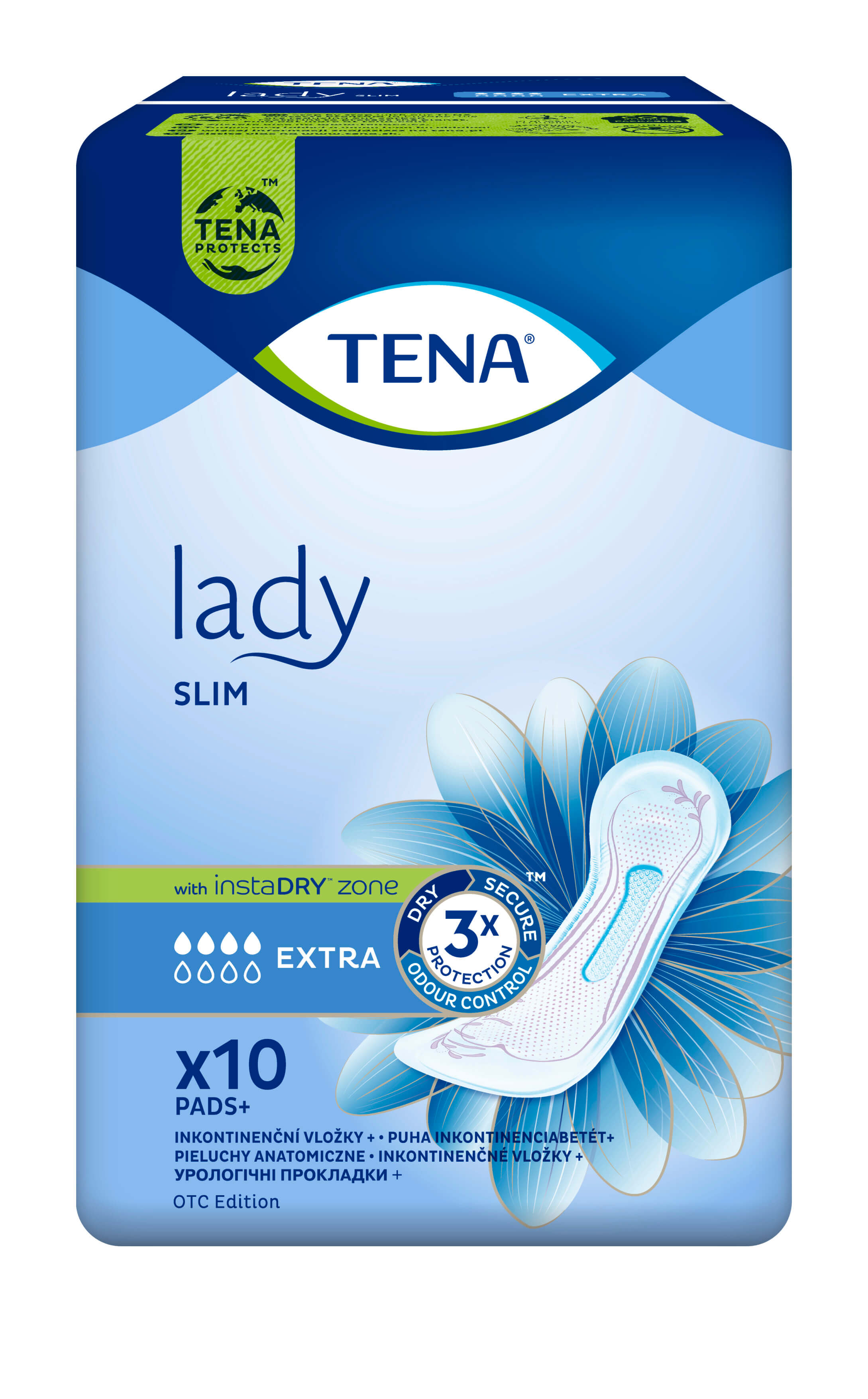 Tena Lady Slim Extra , wkładki anatomiczne, 10 szt.