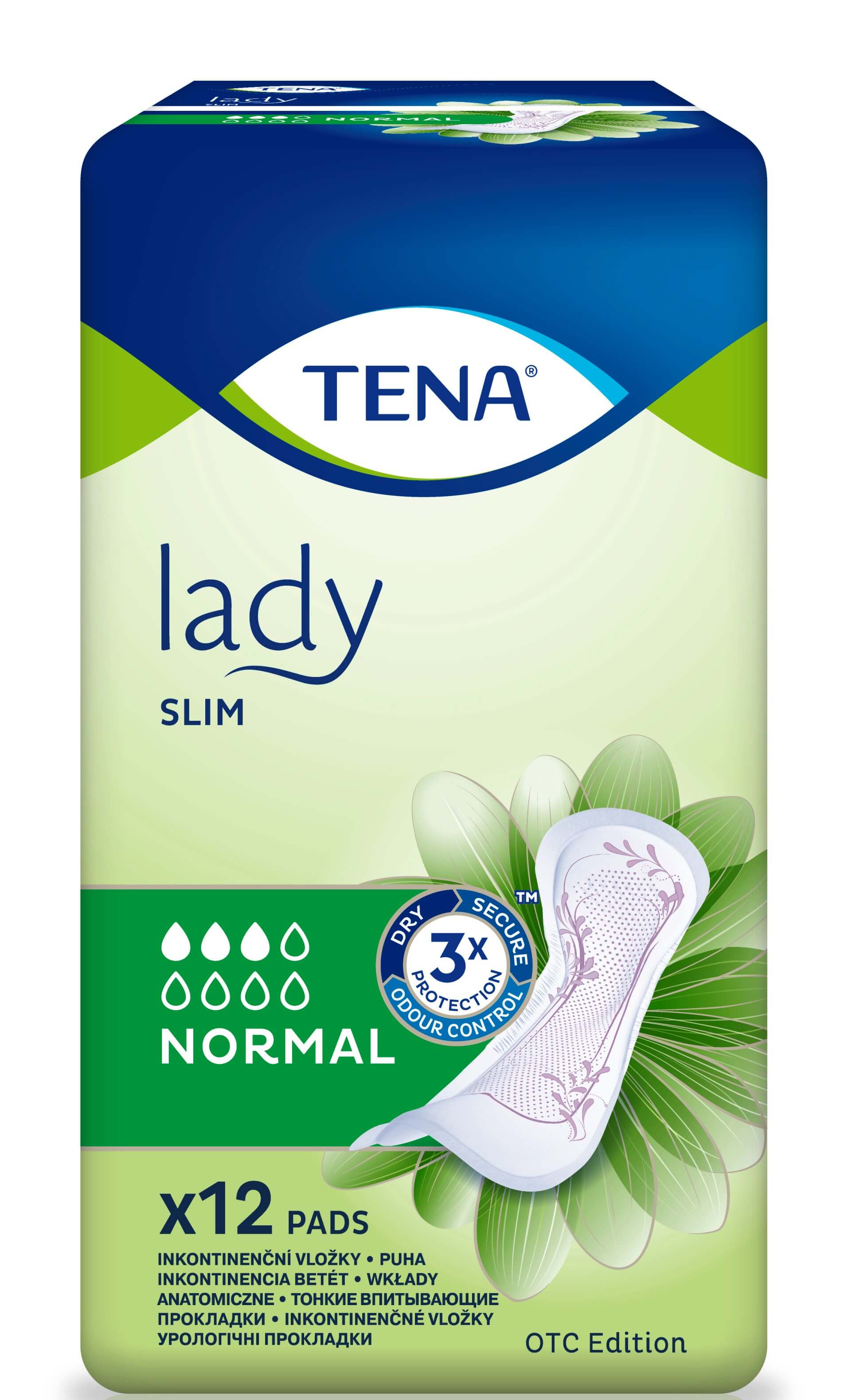 Tena Lady Slim Normal wkładki anatomiczne, 12 szt.