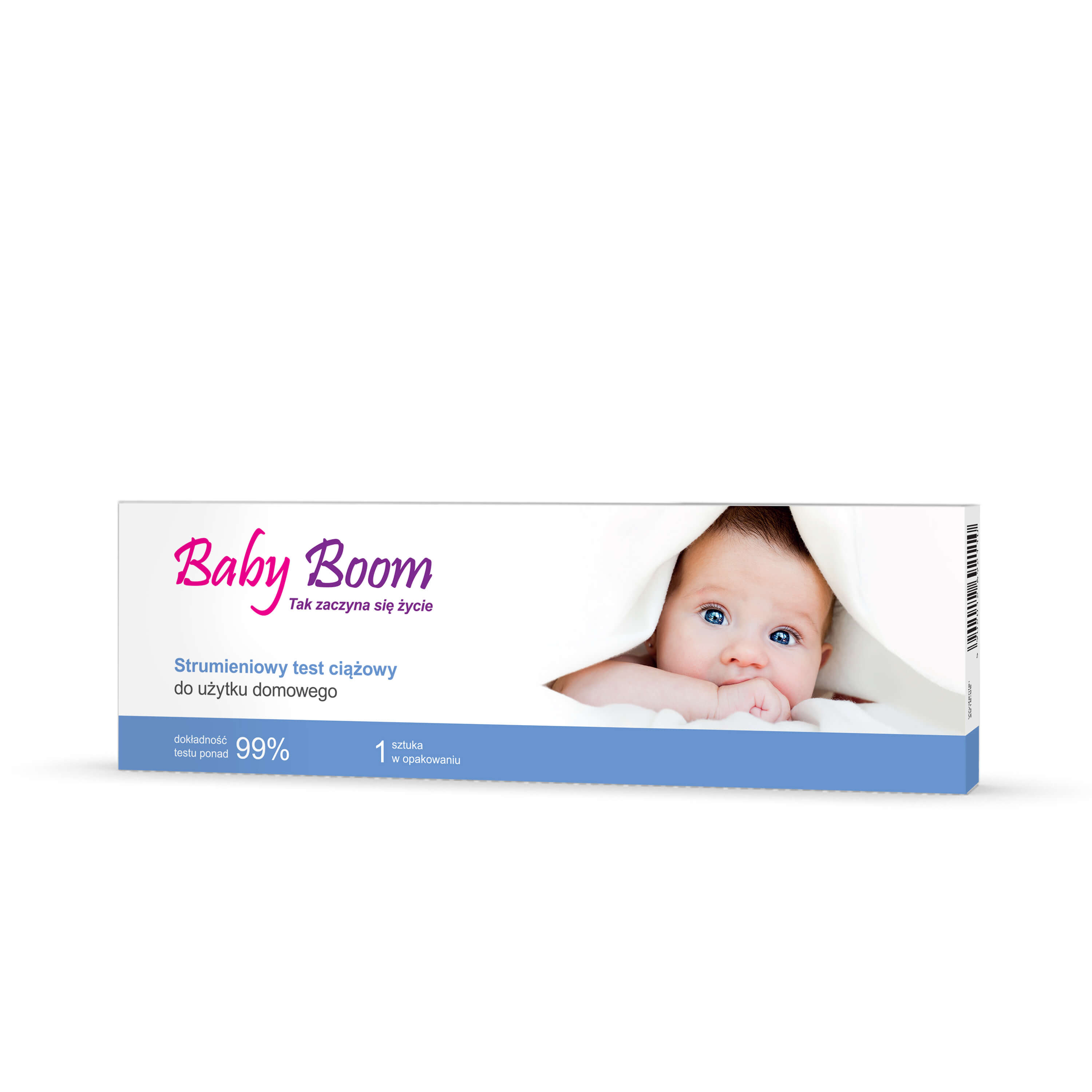 Baby Boom test ciążowy, domowy strumieniowy, 1 szt.