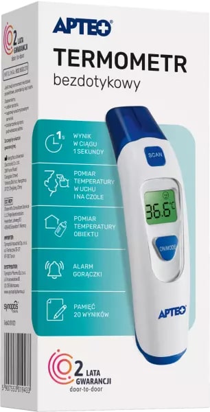 Termometr bezdotykowy APTEO CARE TE-003, 1 szt.