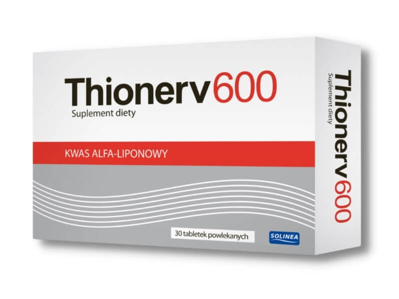 Thionerv 600, tabletki z kwasem alfa-liponowym, 30 szt.