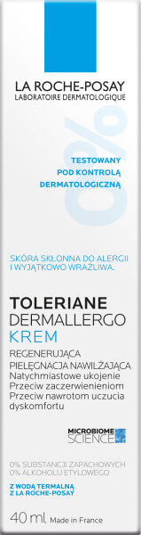 La Roche Toleriane Dermallergo, krem regenerujący o bogatej konsystencji, 40 ml