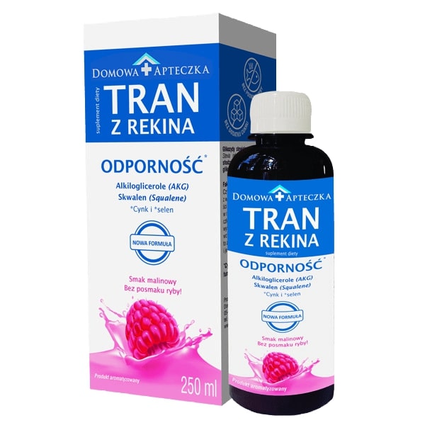 Domowa Apteczka, Tran z rekina o smaku malinowym 250ml