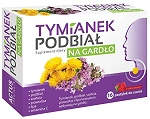 Tymianek Podbiał na gardło, pastylki z witaminą C o smaku malinowym, 16 szt.