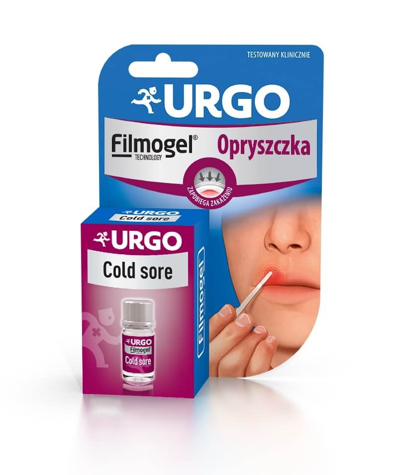 URGO Filmogel Opryszczka , opatrunek w płynie na opryszczkę w każdej fazie, 3 ml