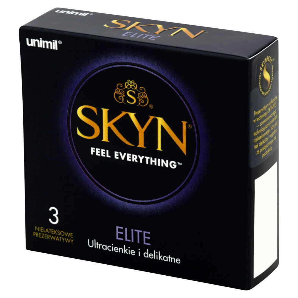 Unimil SKYN Elite , prezerwatywy nielateksowe, 3 szt.