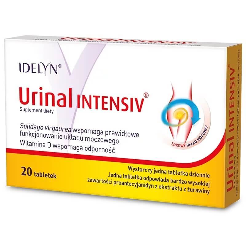 Urinal Intensiv, tabletki ze składnikami wspierającymi drogi moczowe, 20 szt.