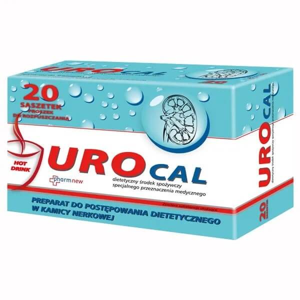 Urocal proszek ze składnikami wspierającymi podczas kamicy nerkowej, 20 szt.