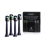 VITAMMY SYMPHONY główki do szczoteczki sonicznej do zębów w kolorze czarnym, 4 szt.