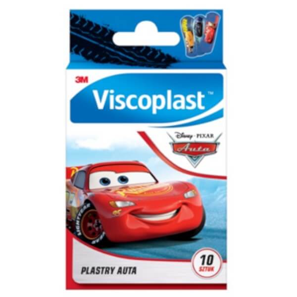 Viscoplast Plastry Auta, dla dzieci, 10 szt.