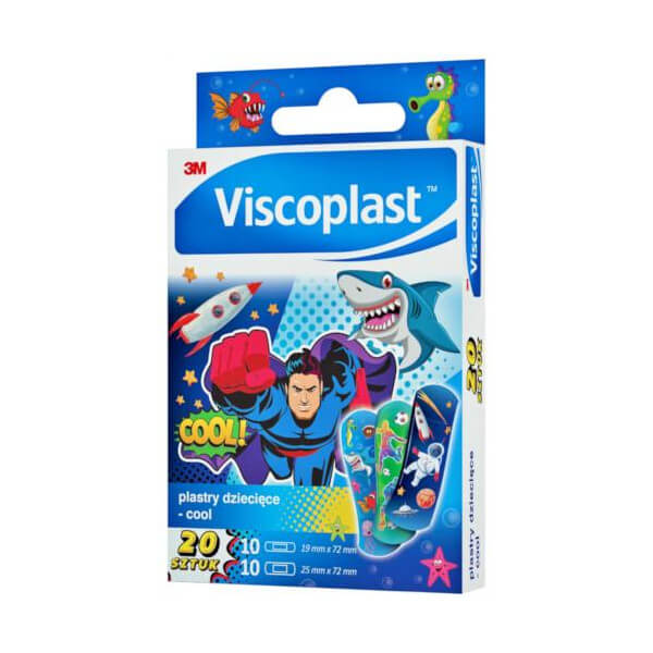 Viscoplast Cool, plastry dla dzieci, 20 szt.