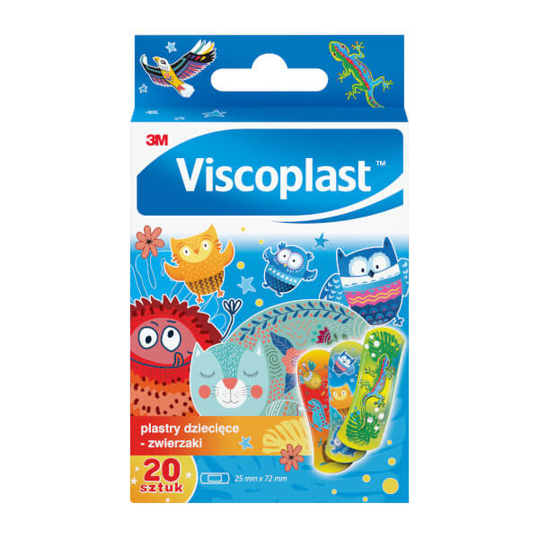 Viscoplast Plastry , dla dzieci zwierzaki, 20 szt.