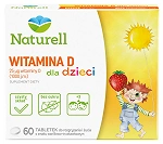 Naturell Witamina D tabletki do ssania dla dzieci, 60 szt.