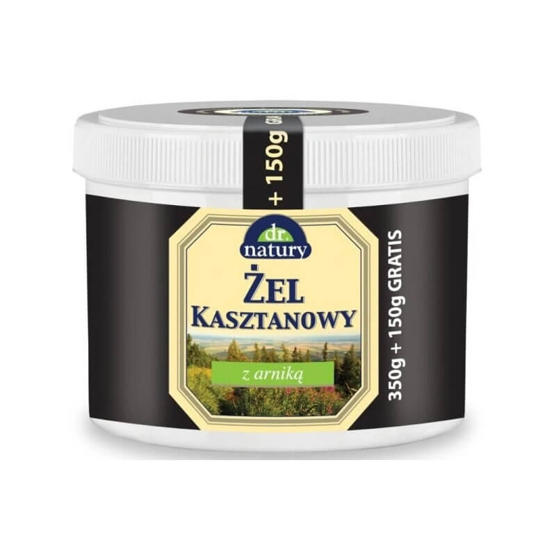 Dr. Natury Żel Kasztanowy, z arniką, 350 g + 150 g gratis
