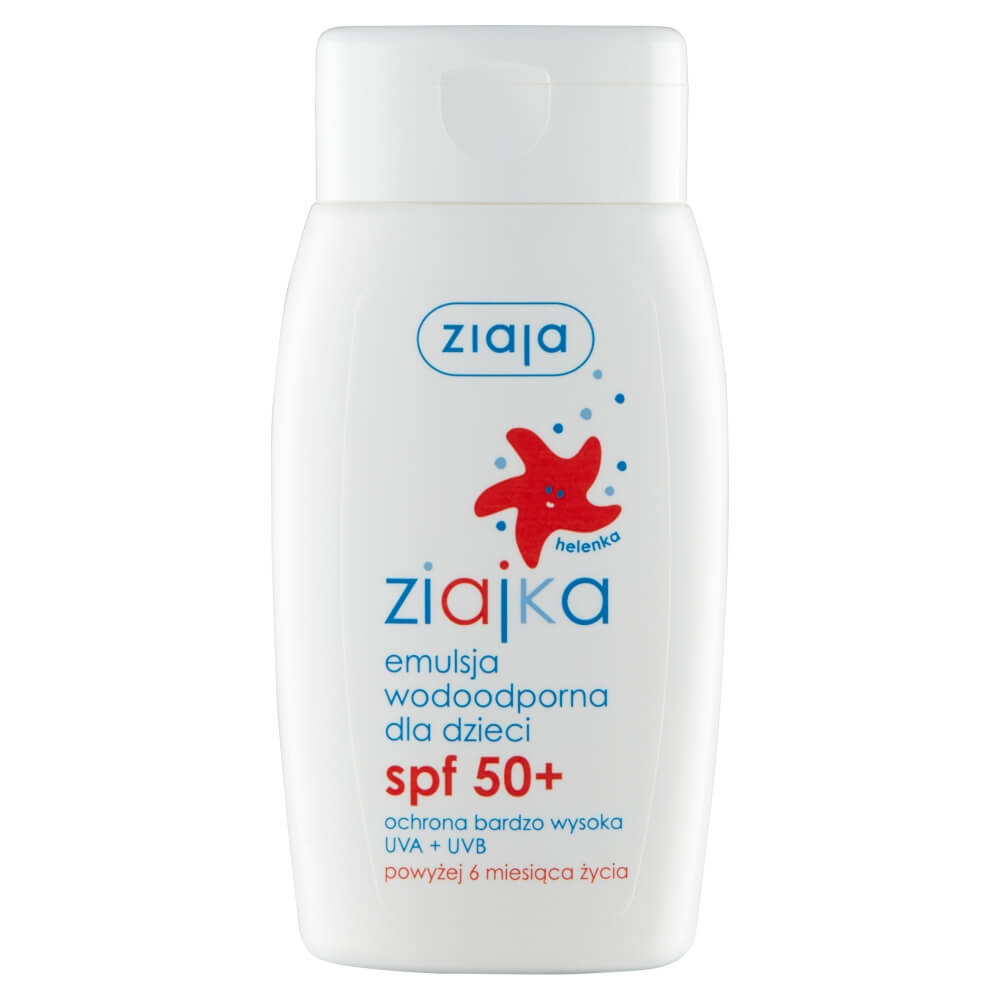Ziajka, emulsja wodoodporna dla dzieci SPF 50+, 125 ml