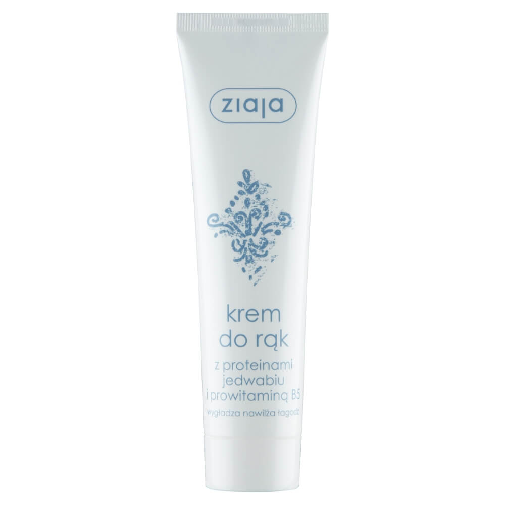Ziaja Krem do rąk , z proteinami jedwabiu i prowitaminą B5, 100 ml