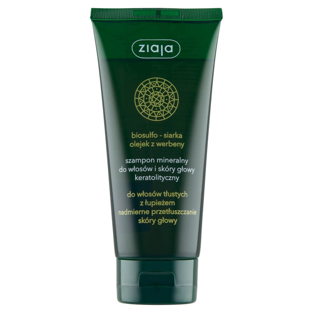 ZIAJA Szampon Mineralny Keratolityczny Bio, do włosów przetłuszczających się, 200 ml