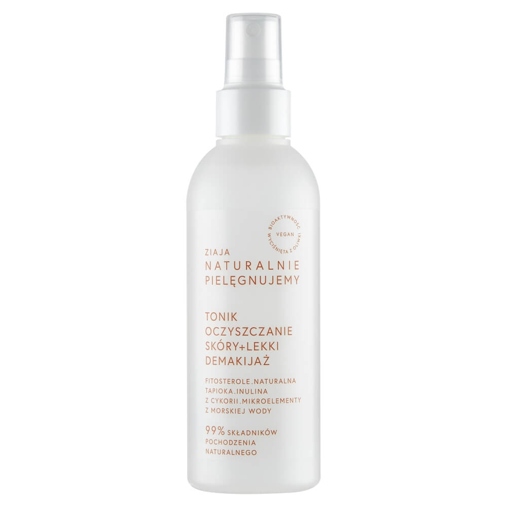 Ziaja Naturalnie Pielęgnujemy, tonik oczyszczający + lekki demakijaż, 200 ml