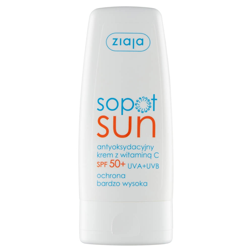 Ziaja Sopot Sun, krem antyoksydacyjny z witaminą C SPF 50+, 50 ml