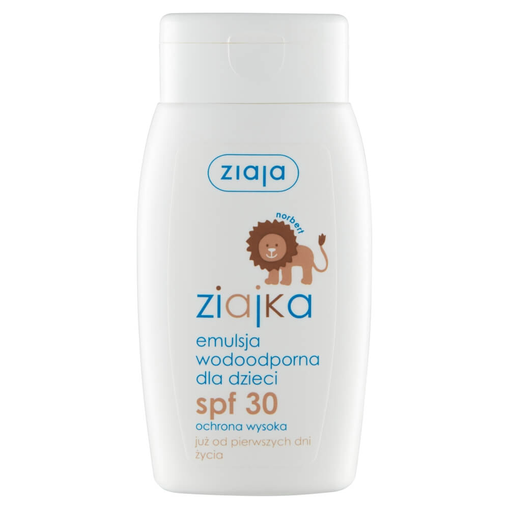 Ziajka, emulsja wodoodporna dla dzieci SPF 30, 125 ml
