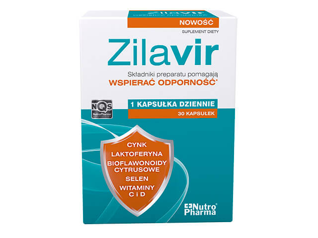 Zilavir, kapsułkami ze składnikami wspierającymi odporność, 30 szt.