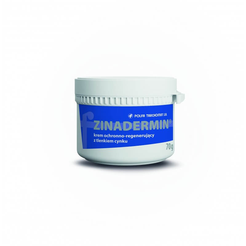 Zinadermin, krem ochronno-regenerujący z tlenkiem cynku, 70 g
