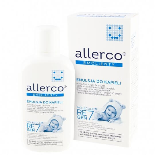 ALLERCO Emulsja do kąpieli do skóry suchej, wrażliwie, atopowej, skłonnej do podrażnień, 400 ml